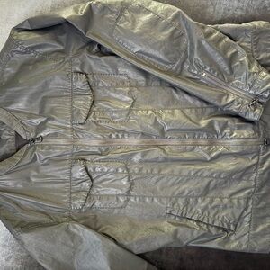 John Varvatos Metallic Gray Windbreaker